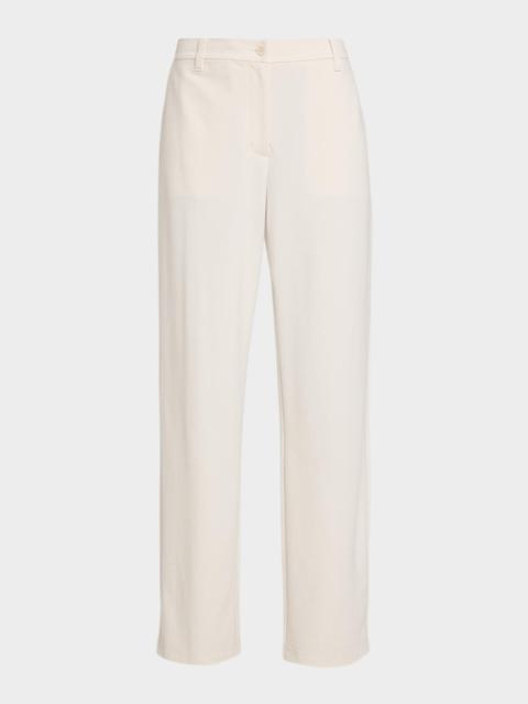 EILEEN FISHER Tapered Double-Knit Trousers