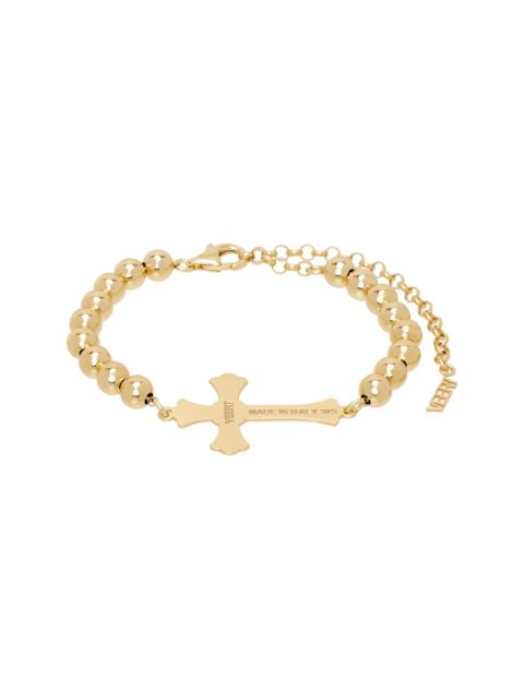 【関税込み】VEERT 'The Plain Cross' ブレスレット VEERT Gold 'The Plain Cross' Bracelet | REVERSIBLE
