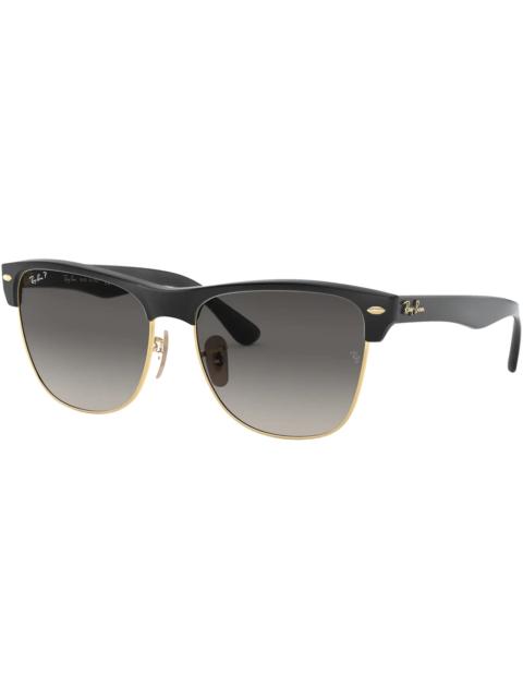 Ray-Ban Ray-Ban Clubmaster Oversized Sunglasses Gloss Black/Grey Gradient (RB4175)