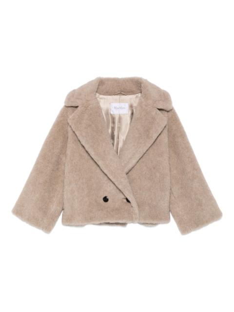 Max Mara wide lapel double-breasted short coat