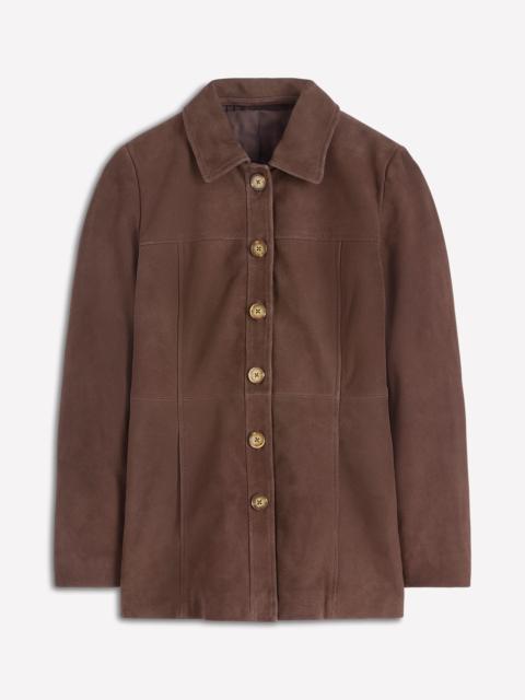 BODEN Suede Jacket-Dark Chocolate