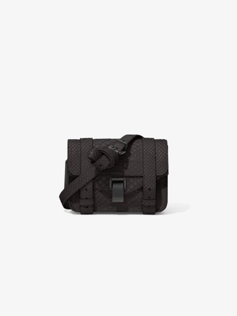 Proenza Schouler Carved Python PS1 Mini Crossbody Bag