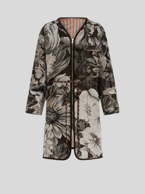 Etro FLORAL PATTERN JACKET WITH DRAWSTRING