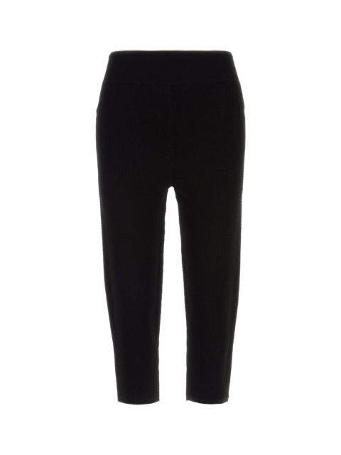 Black knit leggings