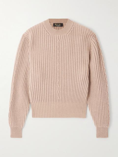 Loro Piana Plane Tree Ribbed Cashmere Sweater