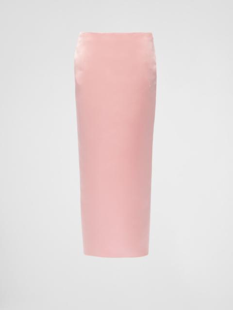 Prada Double satin skirt