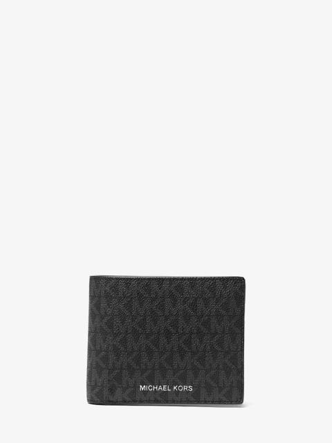 MICHAEL KORS Cooper Logo Billfold Wallet With Passcase