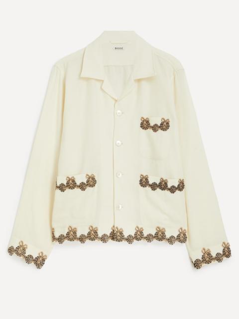 BODE Cream Laurelist Overshirt