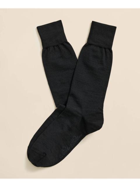 Brooks Brothers Merino-Wool-Blend Mini Dot Socks