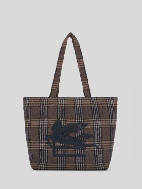 MEDIUM CHECK SOFT TROTTER BAG