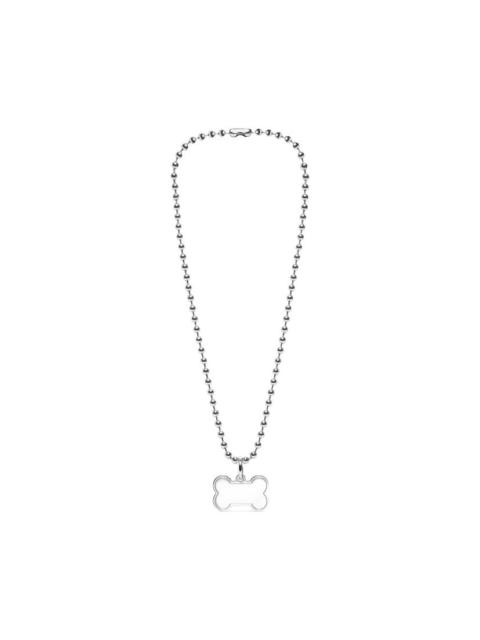BALENCIAGA Dog Necklace  in Silver