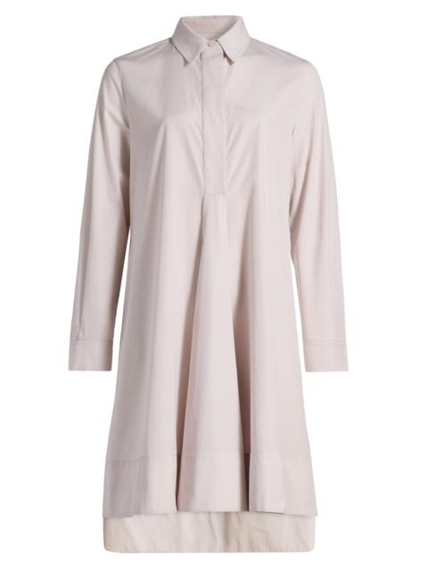 CO Women's Pleated tton A-Line Knee-Length Shirtdress - Orchid