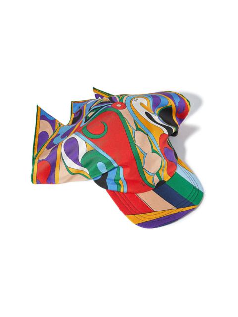 PUCCI Orchidee-print silk-twill cap