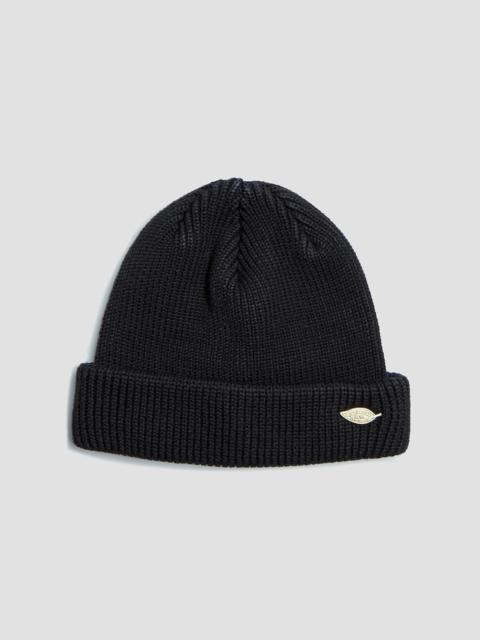 Nigel Cabourn Wild Bricks Heavy Leaf Watch Cap in Black