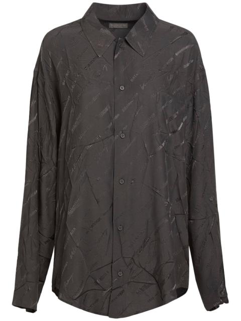 Logomania jacquard shirt