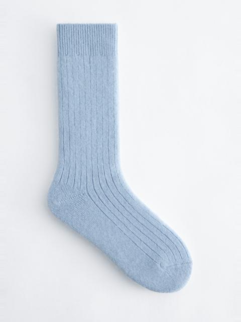 & Other Stories Silk-Cashmere Ribbed Socks