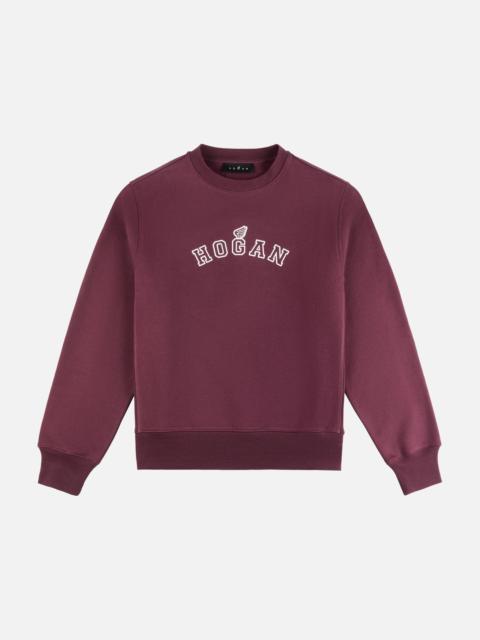 HOGAN Round-neck sweatshirt in cotton