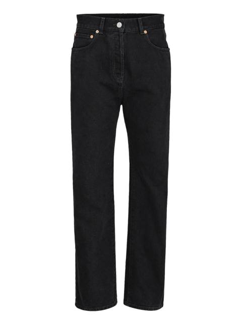 Balmain Straight Fit Black Denim Jeans