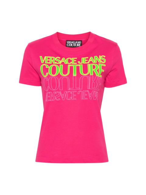 VERSACE JEANS COUTURE logo-print cotton T-shirt