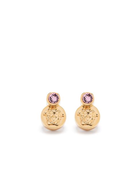 Medusa-plaque stud earrings