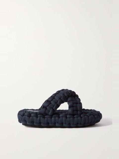 Chloé Kamy woven jersey platform slides