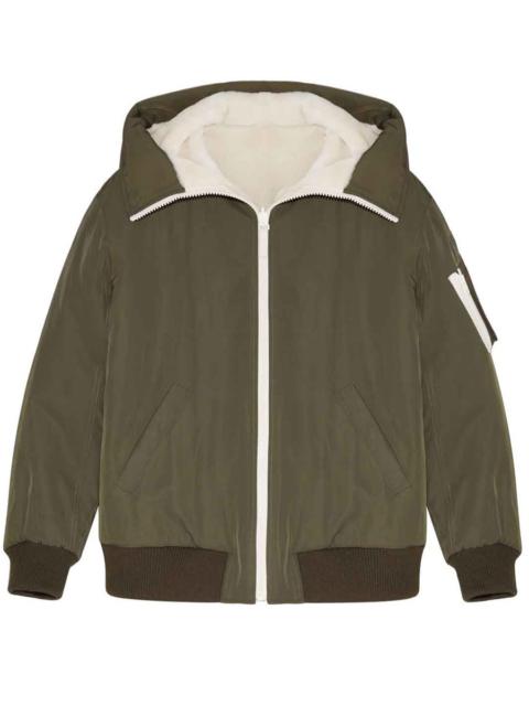 Yves Salomon Reversible technical fabric bomber jacket