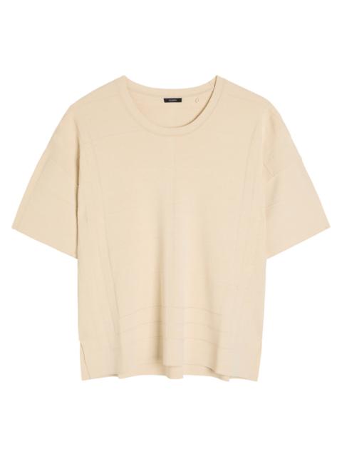 JOSEPH Joseph Crop Tee Viscose Animation Fine-knit T-shirt
