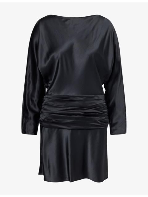 STAUD Freda Silk Mini Dress