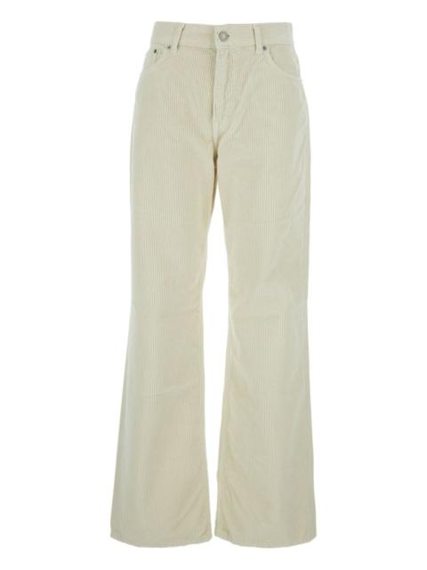 HAIKURE logo patch corduroy trousers