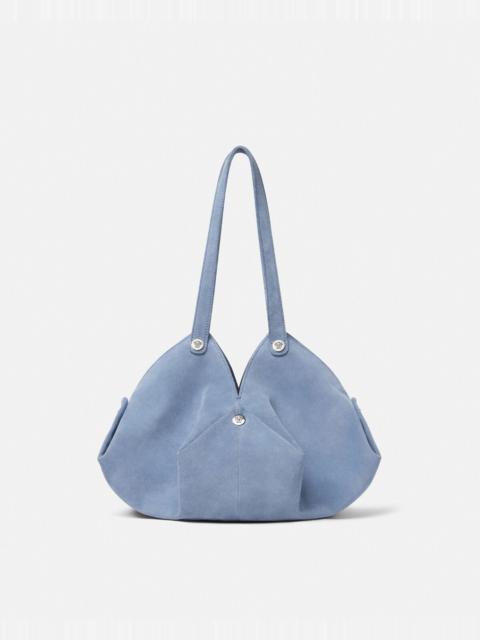 VERSACE Protea Suede Shoulder Bag