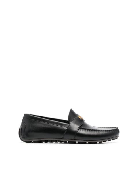 Moschino logo-plaque detail loafers