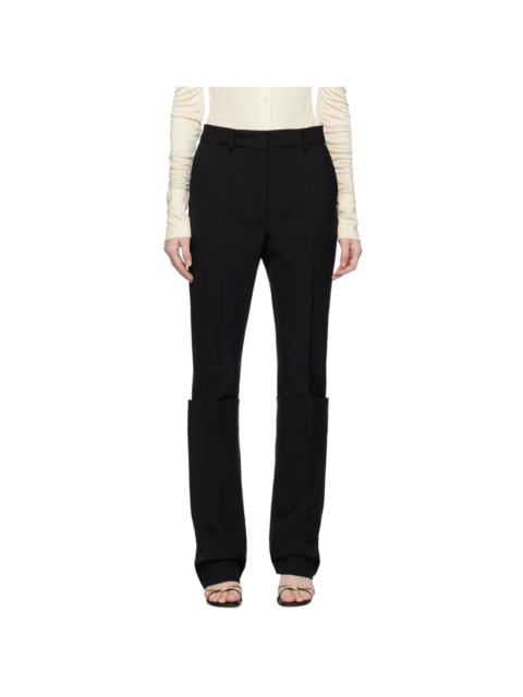Sportmax turn-up hem 슬림핏 바지