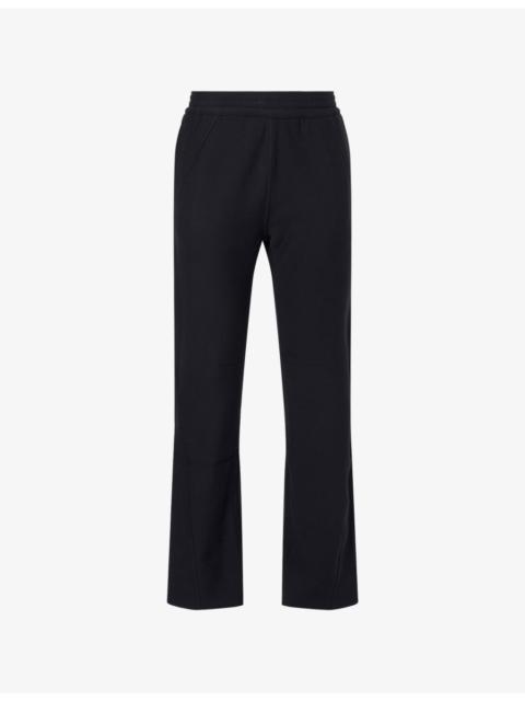 Givenchy Brand-Embroidery Straight-Leg Cotton-Jersey Jogging Bottoms