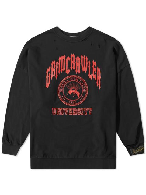 Raf Simons Raf Simons Grimcrawler Destroyed Crew Sweat
