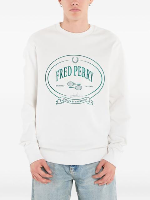 Fred Perry graphic-print sweatshirt