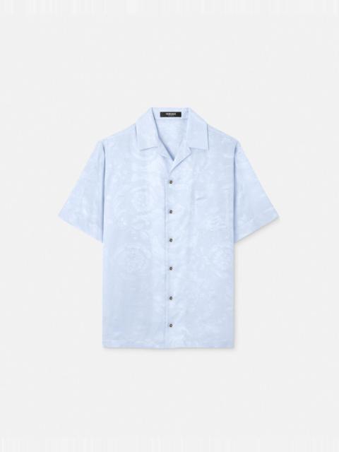 Barocco Jacquard Silk-Blend Shirt