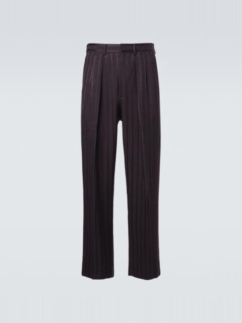 TOM FORD Striped jacquard straight pants