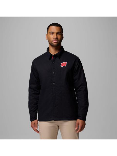 Columbia Men's Collegiate Campus Roam Quilted Shirt Jacket - Wisconsin