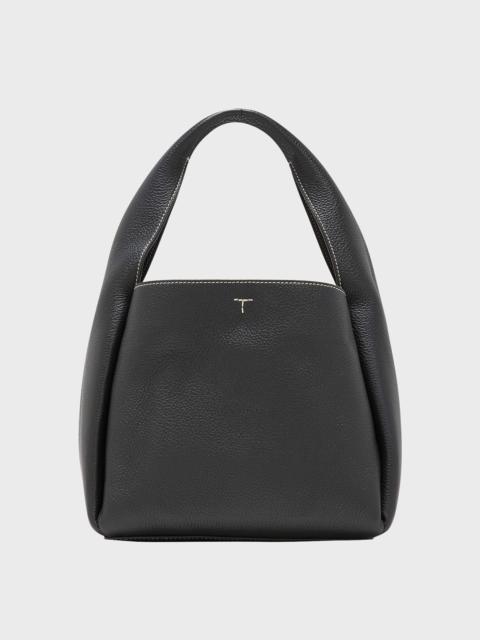 Totême Cubic Pebbled Leather Bucket Bag