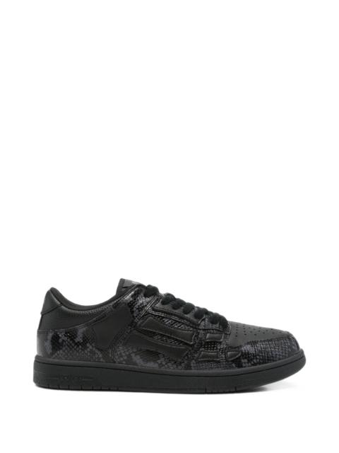 AMIRI Amiri Skeltop Snakeskin-effect Sneakers