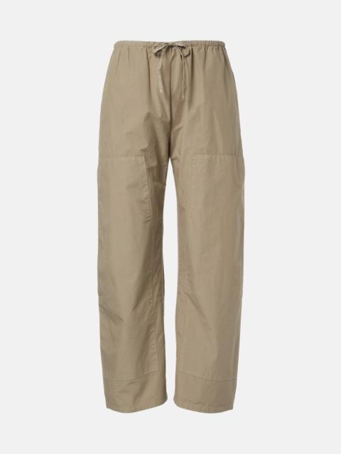 LESET Kyoto cotton wide-leg pants