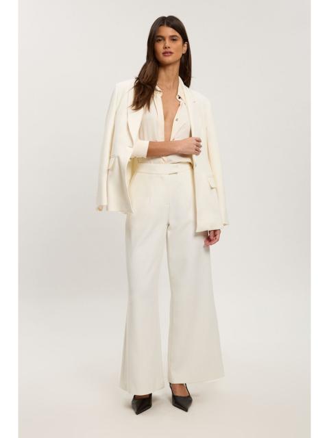 KAREN MILLEN Petite Compact Stretch Straight Leg Tailored Trousers