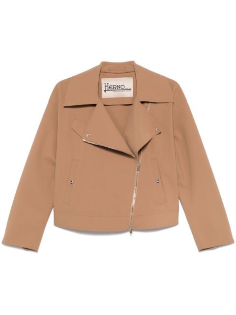 Herno jersey biker jacket