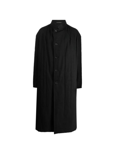 Yohji Yamamoto single-breasted drop-shoulder coat