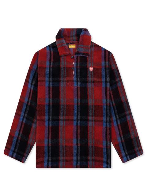 Human Made FLEECE PULLOVER - RED