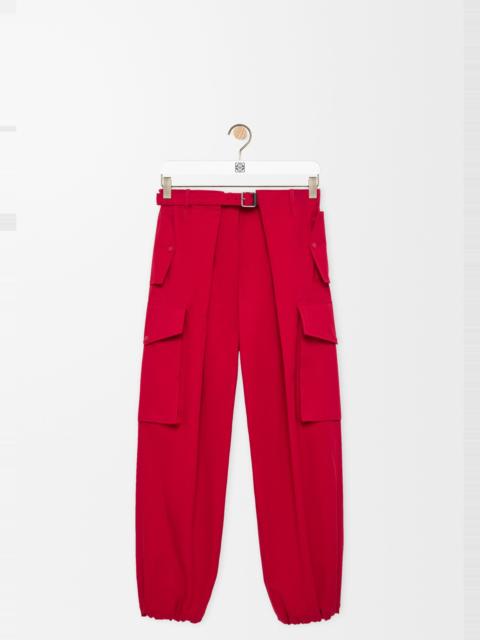 Loewe Cargo trousers in cotton and silk