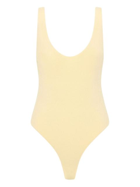 REBECCA VALLANCE Arial ribbed scoop-neck bodysuit