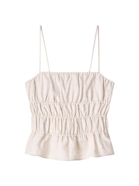 STAUD Women's Ayla Linen Tank - Natural