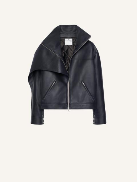 courrèges BOW COLLAR BOMBER JACKET | REVERSIBLE