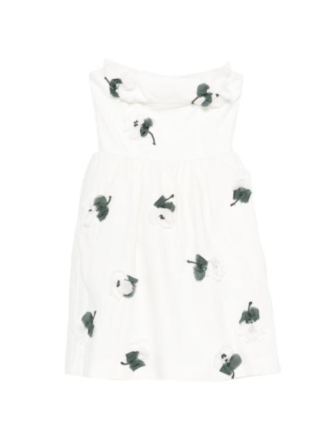 SHUSHU/TONG floral ruffle mini dress